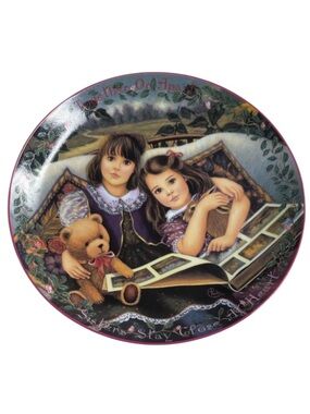 Vintage 1995 Sister Close At Heart Kindred Moments Decorative Plate Bradford Ex